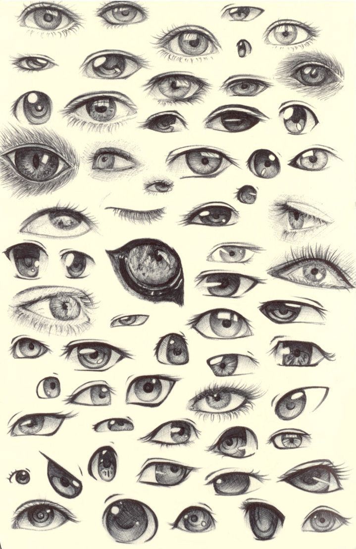 Eye Shapes Drawing High-Quality