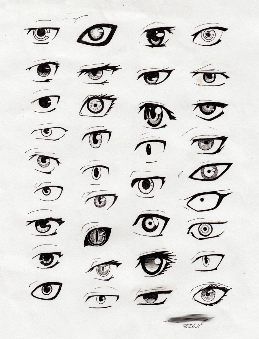 Eye Shapes Drawing Picture