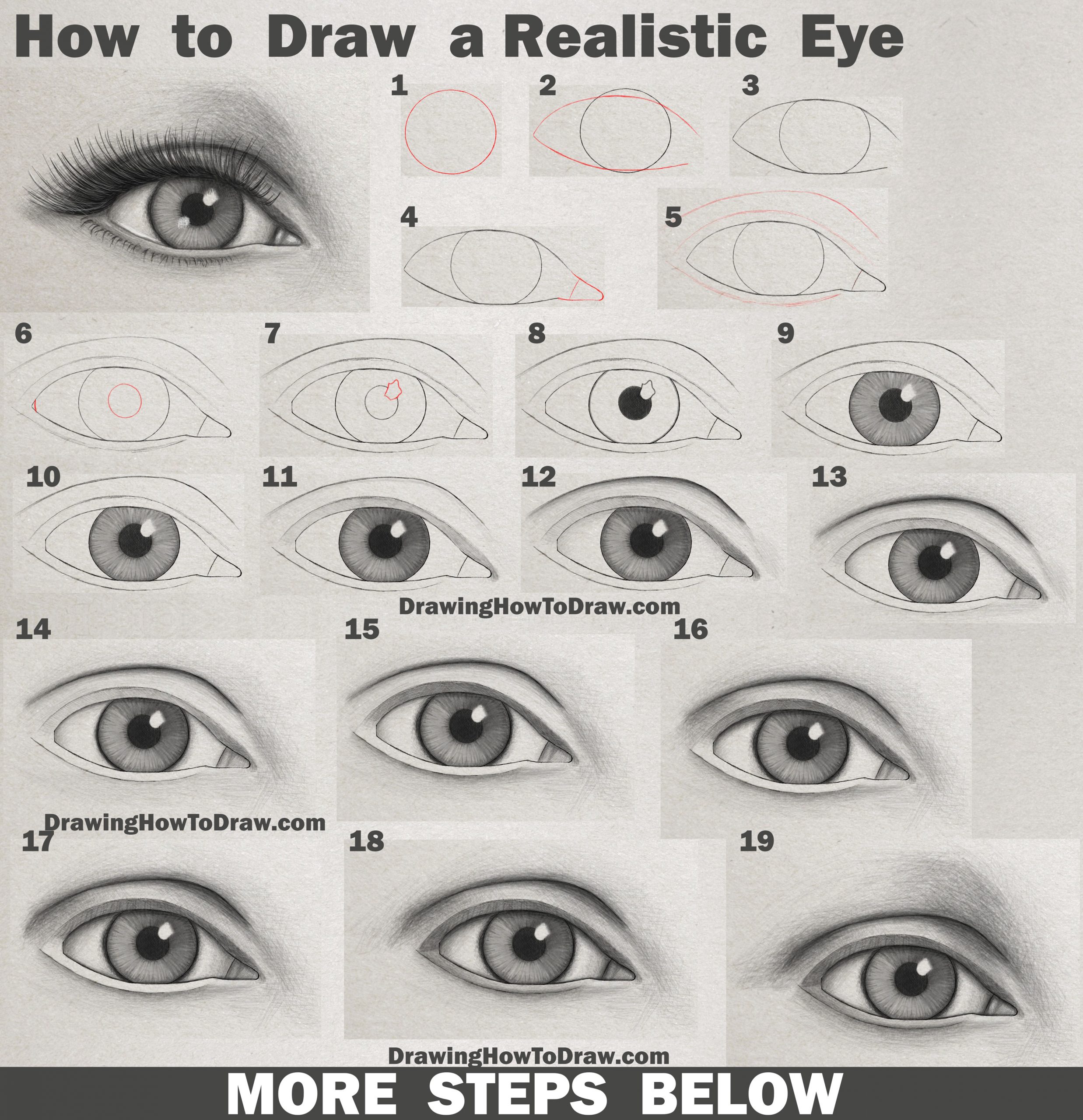 Eye Shapes Drawing Pictures
