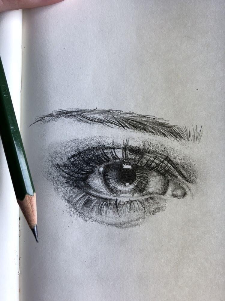 Eye Simple Art Drawing