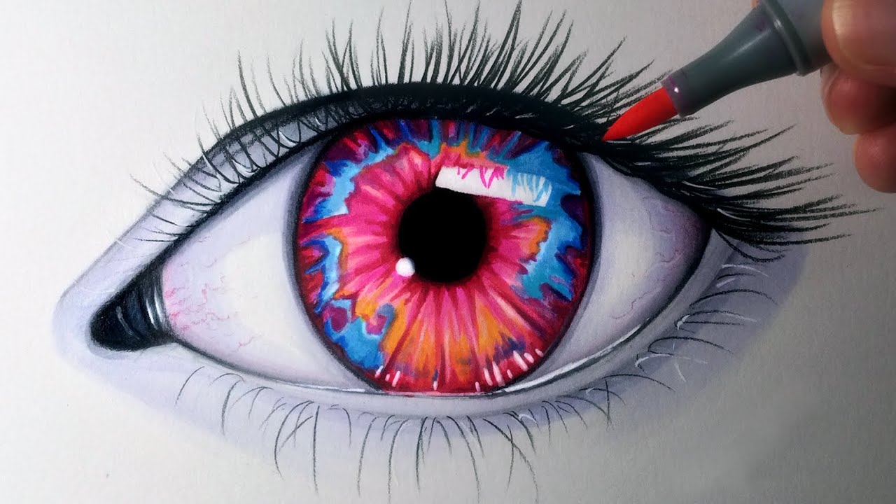 Eyeball Drawing High-Quality