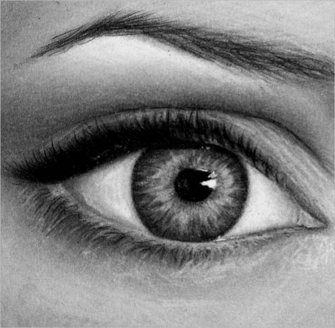 Eyeball Drawing Image