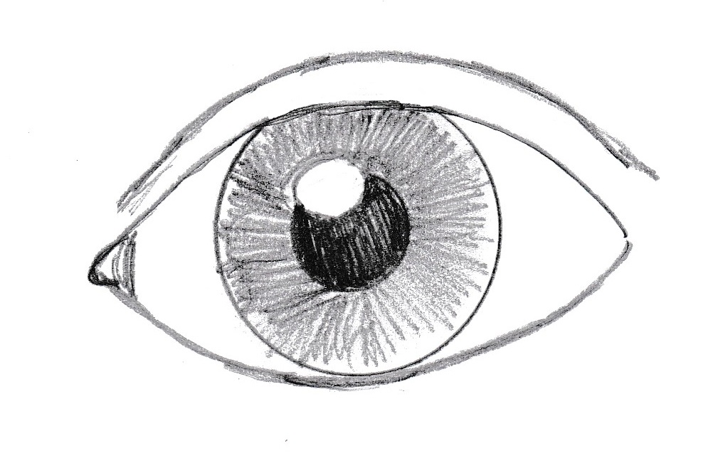 Eyeball Simple Drawing Beautiful Image