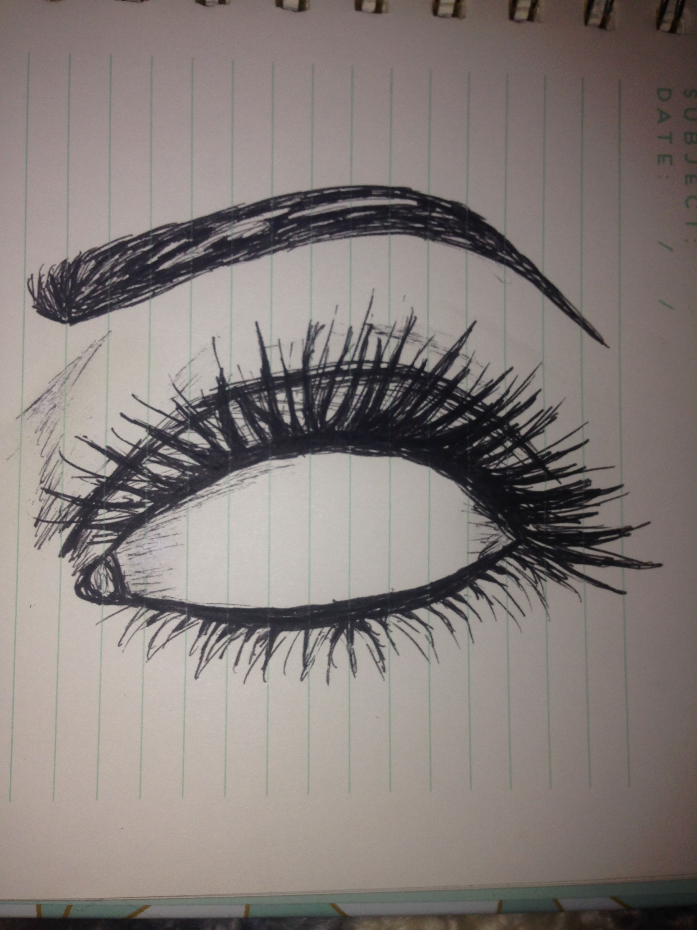 Eyeball Simple Drawing Photo