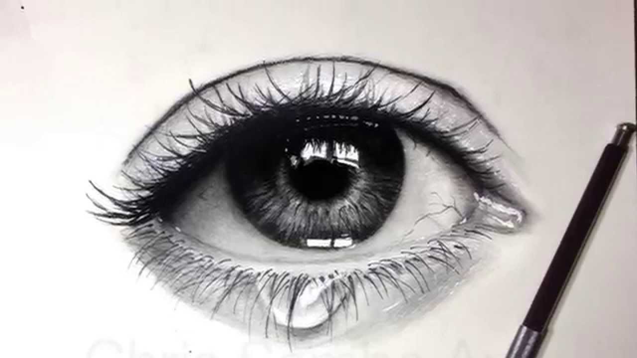 Eyeball Simple Drawing Pics