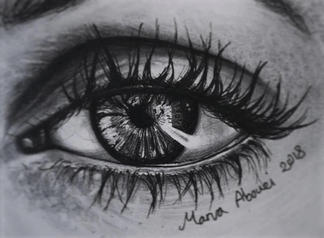 Eyelash Drawing Image