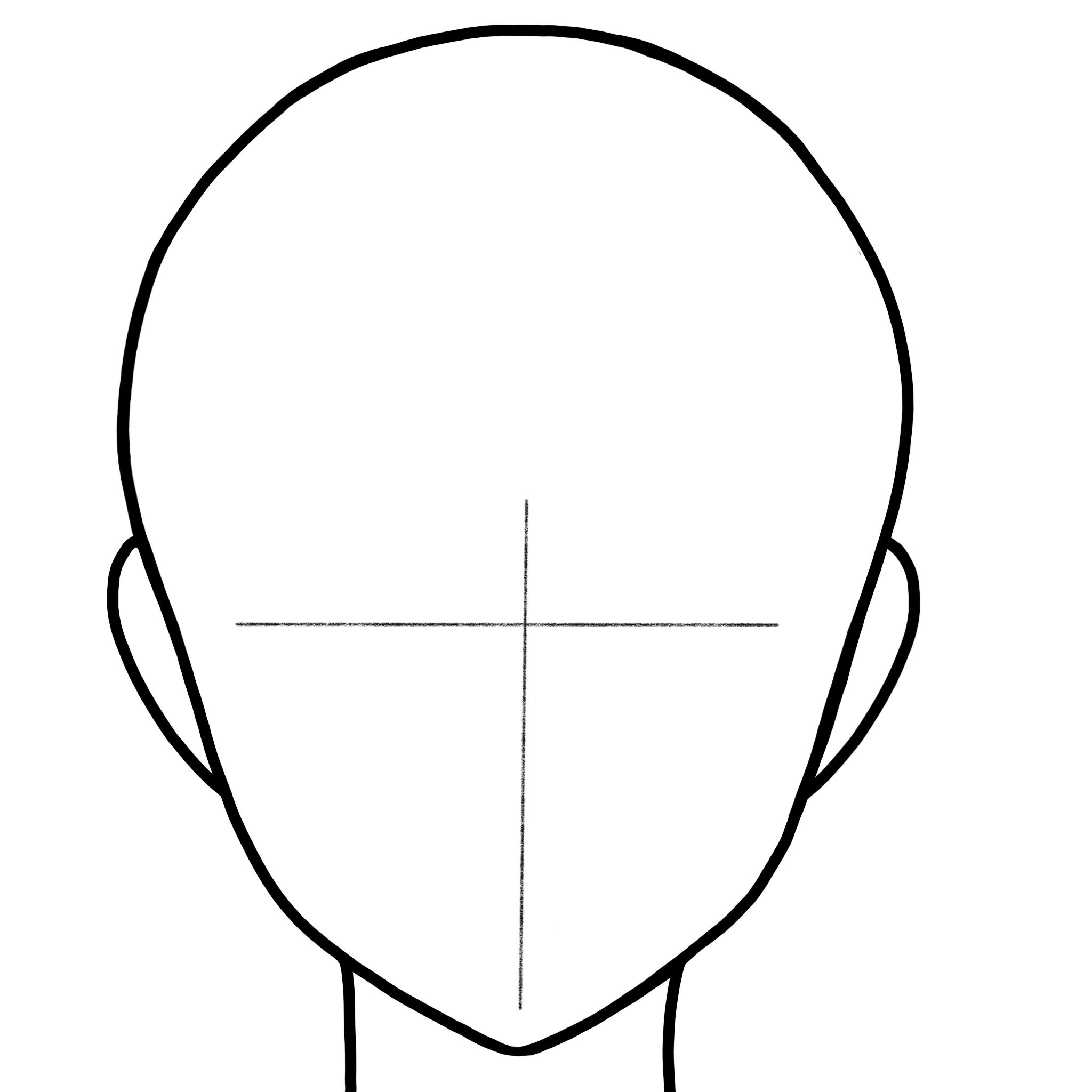 Face Base Drawing Sketch
