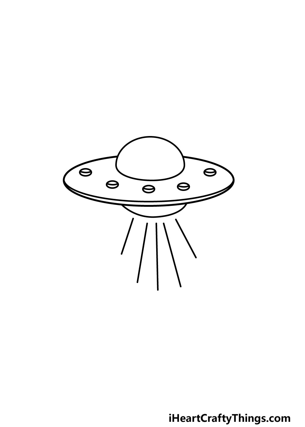 Alien Spaceship Drawing Pic