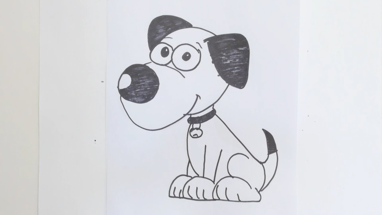 Animated Dog Art Drawing