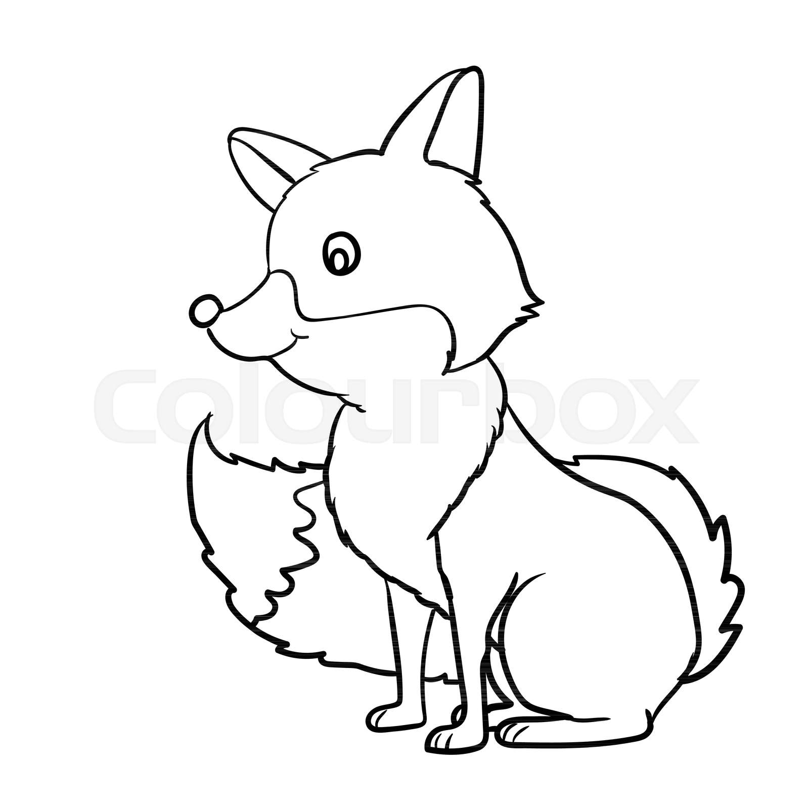 Animated Fox Drawing Image