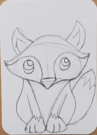 Animated Fox Drawing Pic