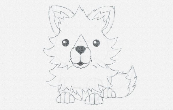Animated Fox Drawing Picture