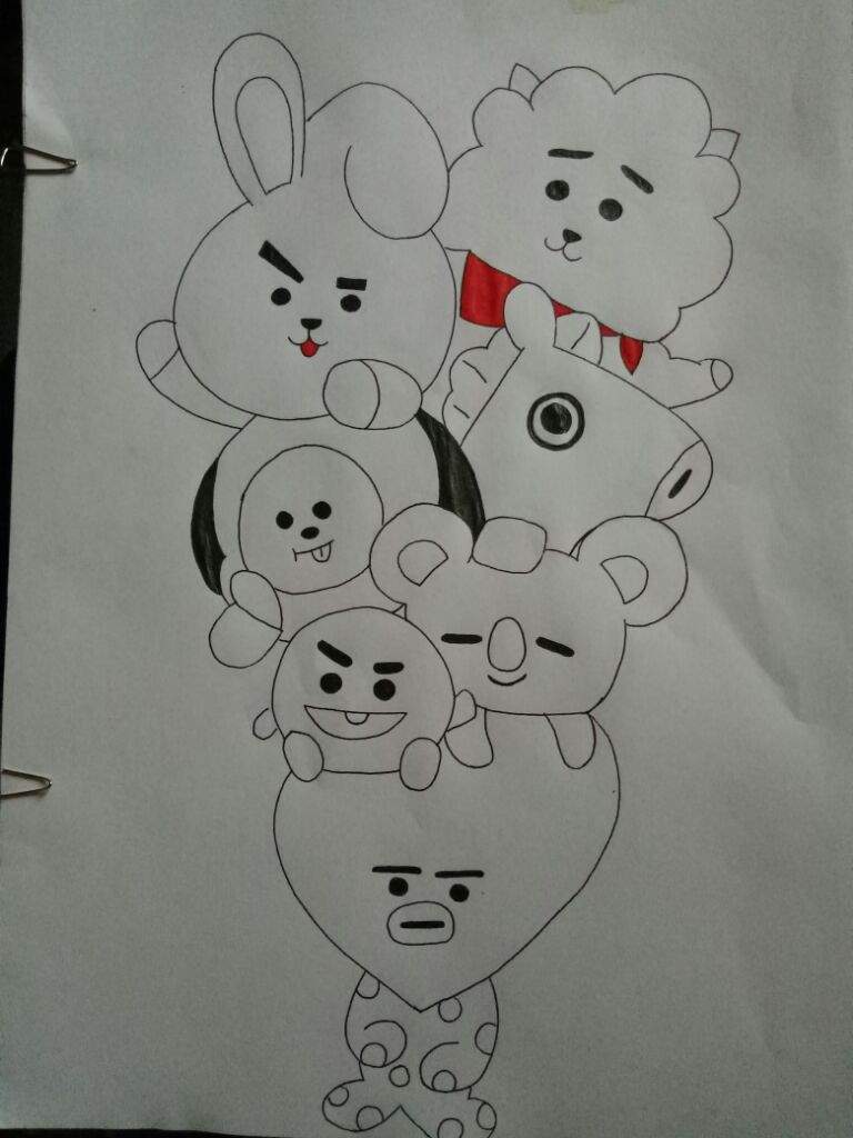 BT21 Drawing Amazing