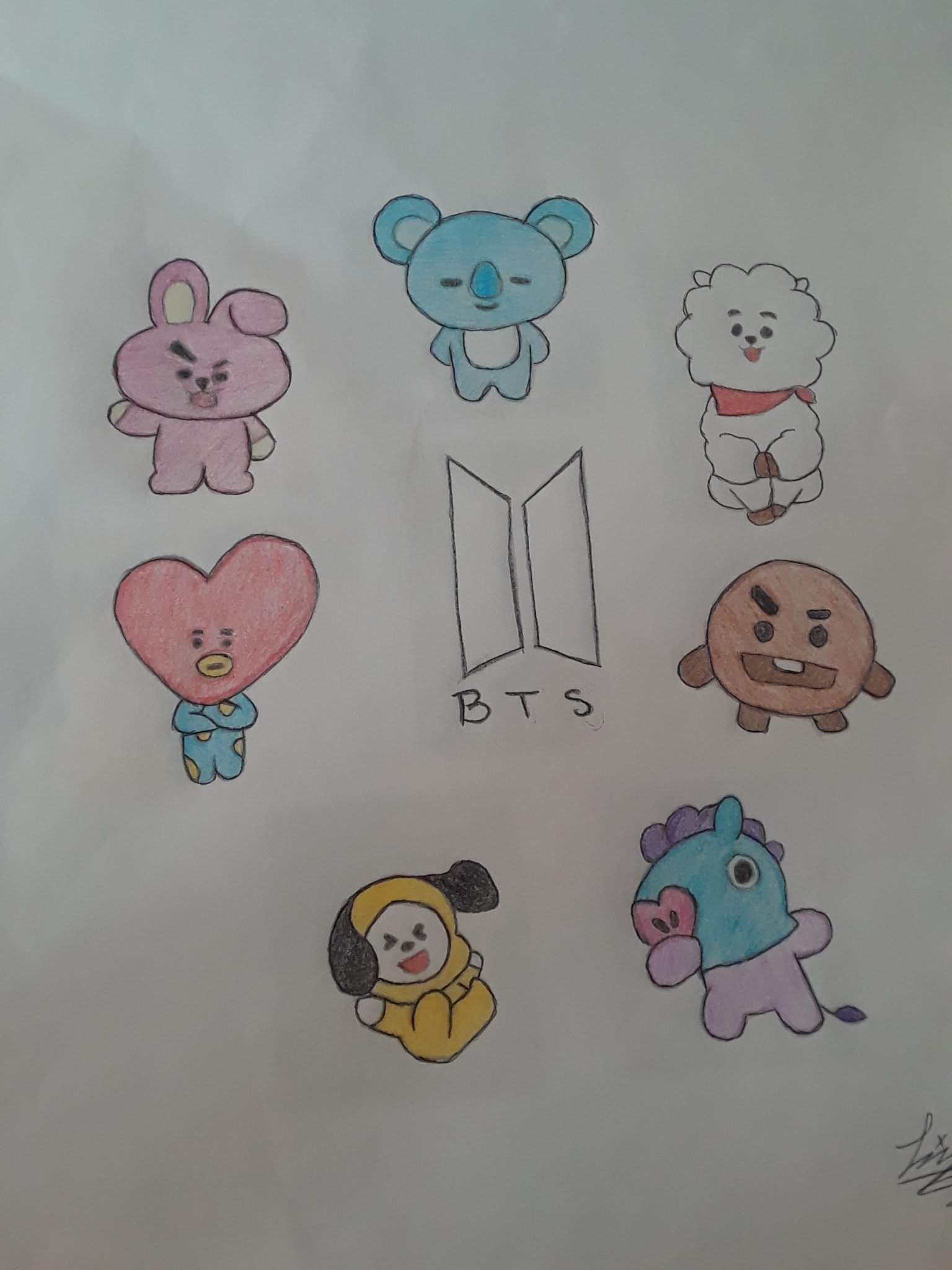 BT21 Drawing Picture