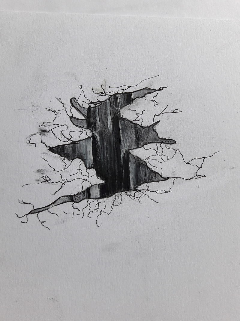 Broken Drawing Creative Art