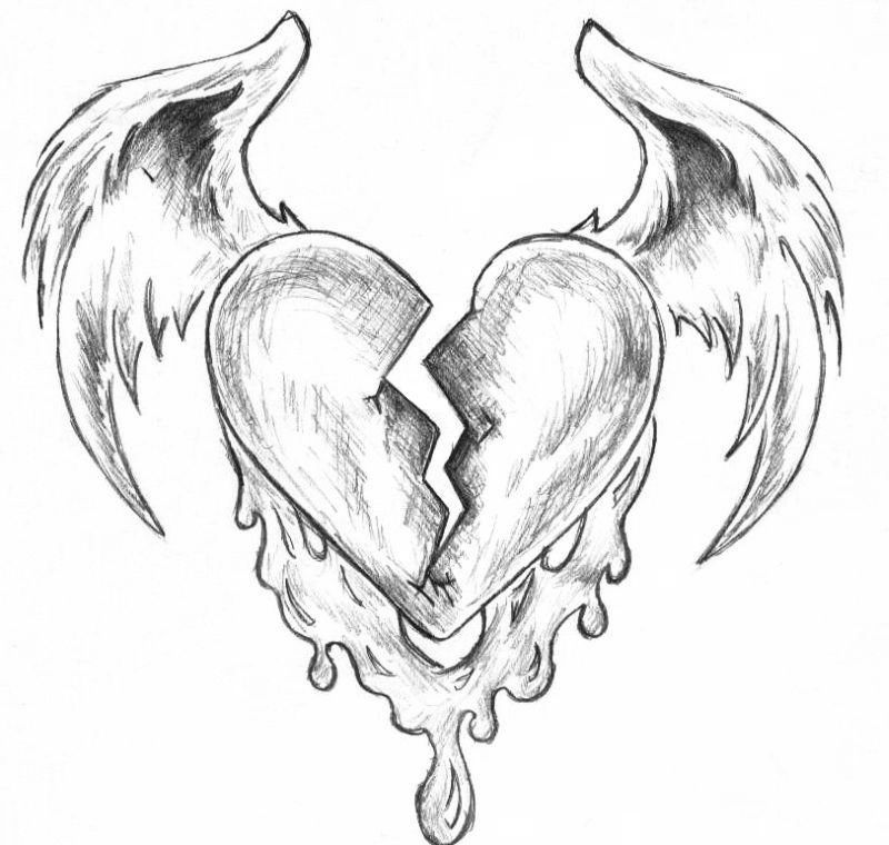 Broken Heart Sketch Icon Vector Hand Stock Vector (Royalty Free) 1974626261  | Shutterstock