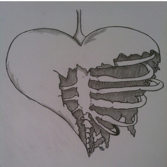 Broken Heart Drawing Creative Art