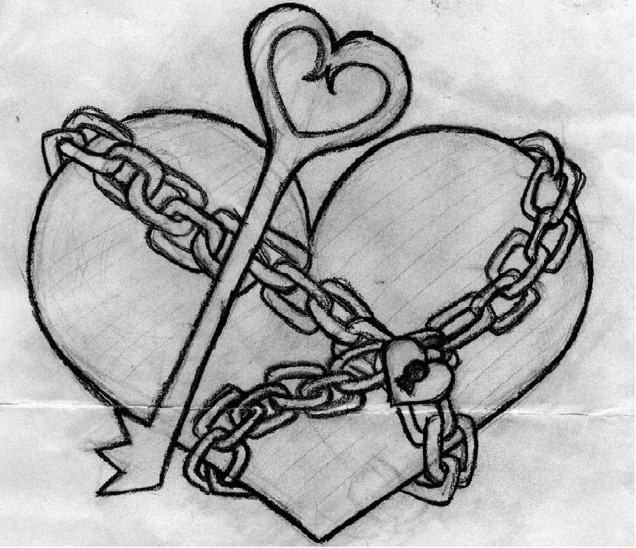 Broken Heart Drawing Photo