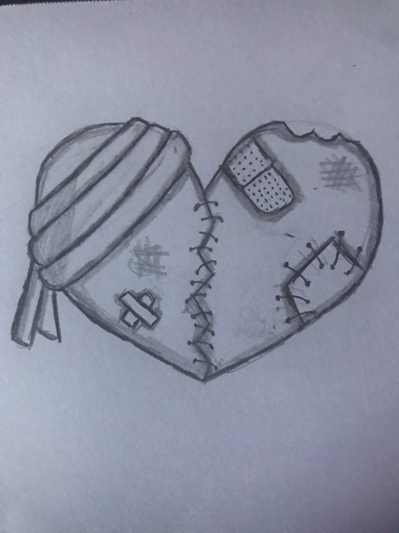 Broken Heart Drawing Realistic