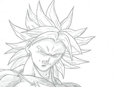 Broly Drawing High-Quality