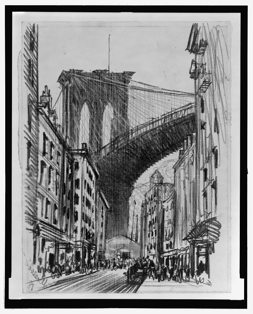 Brooklyn Bridge Drawing Images