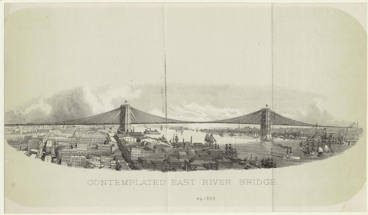 Brooklyn Bridge Drawing Photo