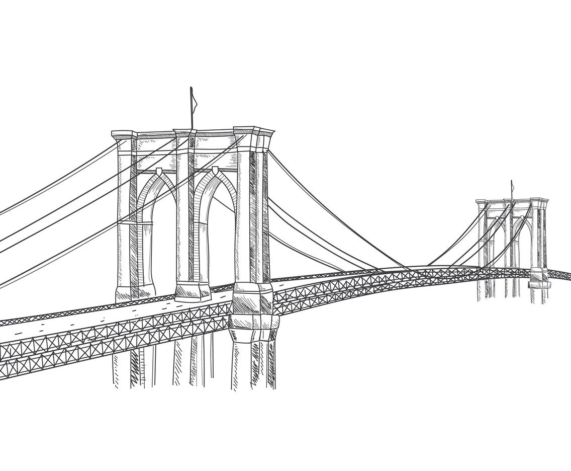 Brooklyn Bridge Drawing Pic