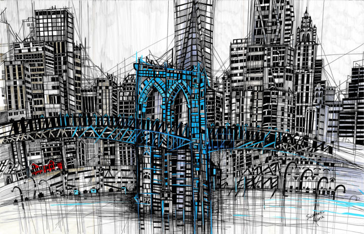 Brooklyn Bridge Drawing Pics