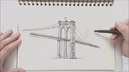 Brooklyn Bridge Drawing Sketch Drawing Skill brooklyn-bridge-drawing-sketch-drawing-skill