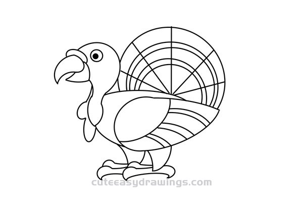 Cartoon Turkey Drawing Picture