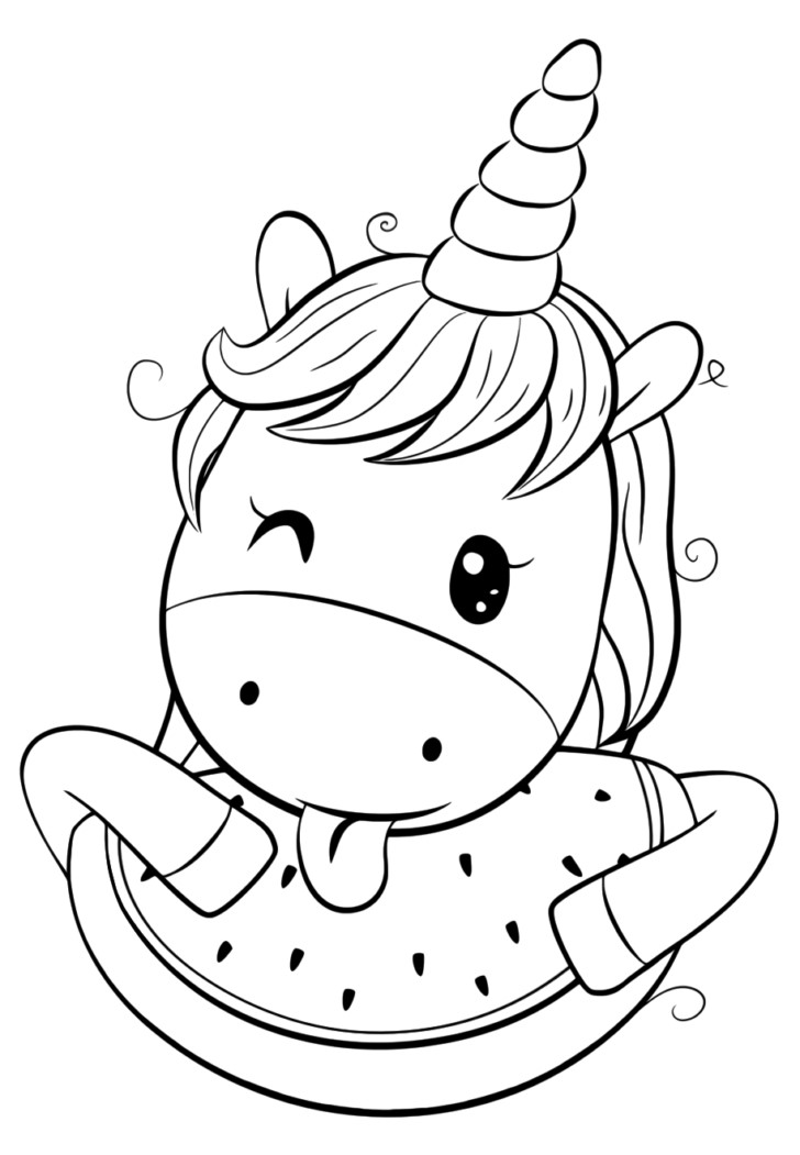 Cartoon Unicorn Drawing Pics