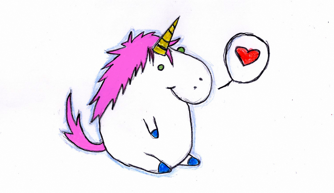 Cartoon Unicorn Drawing Picture