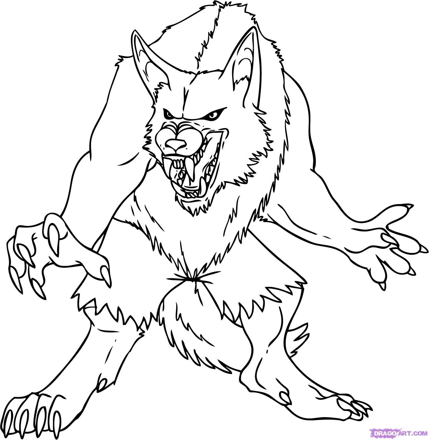 Cartoon Werewolf Art Drawing