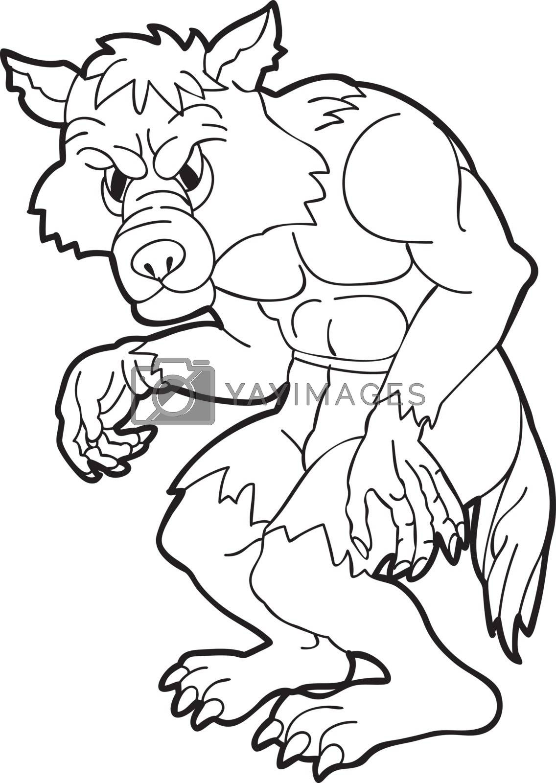 Cartoon Werewolf Drawing Pics