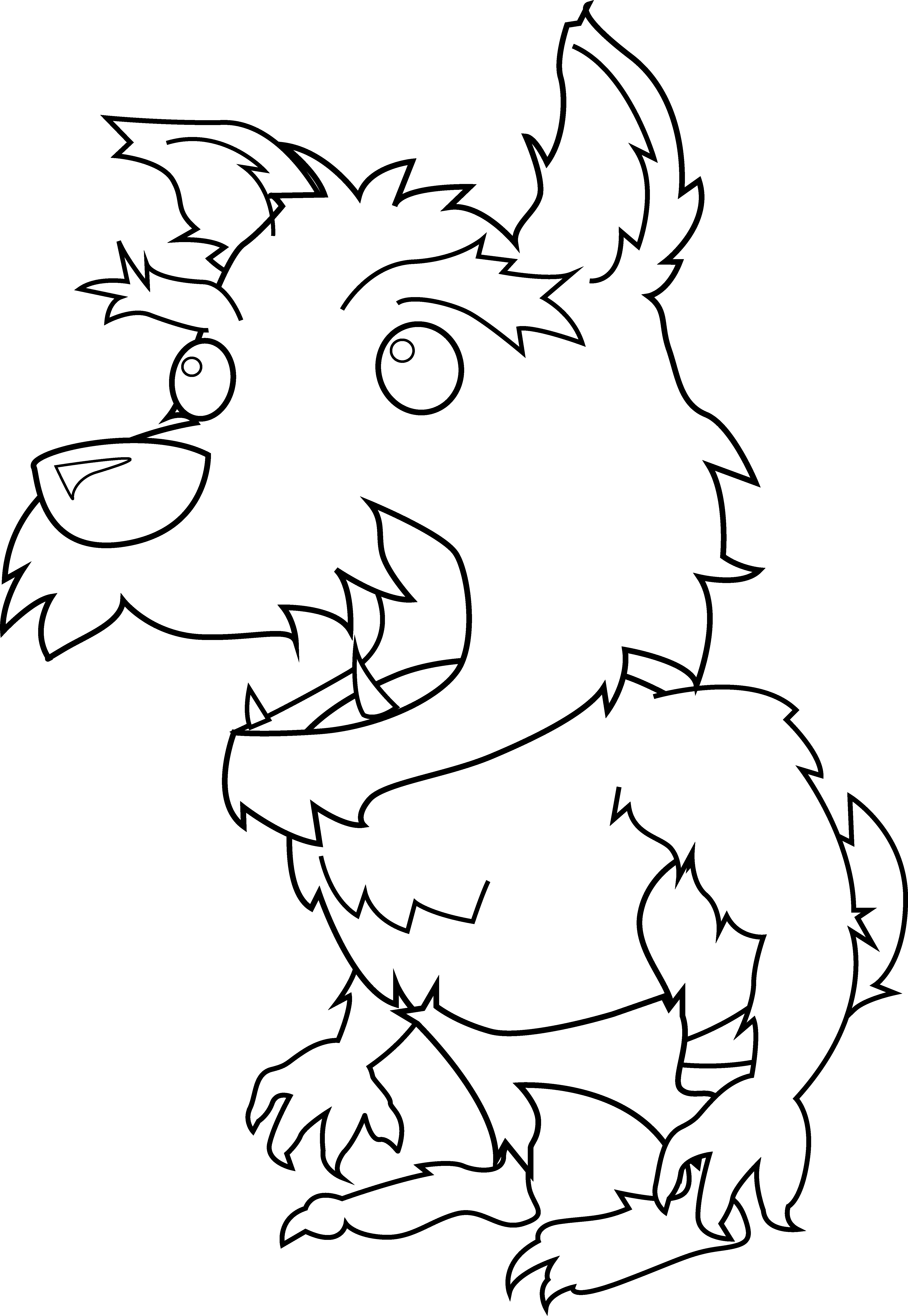 Cartoon Werewolf Drawing