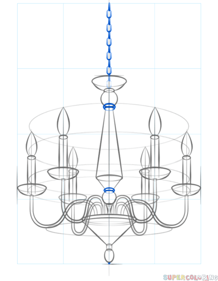 Chandelier Drawing Beautiful Art