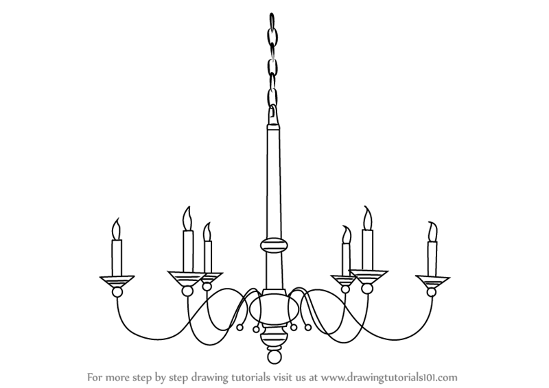 Chandelier Drawing Creative Art