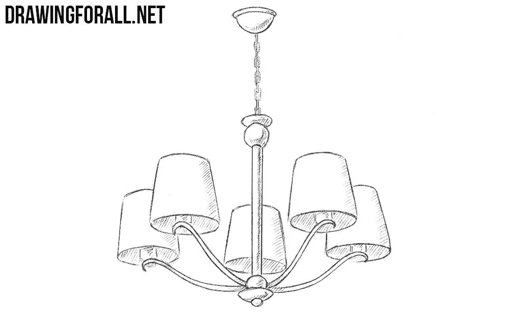 Chandelier Drawing Picture