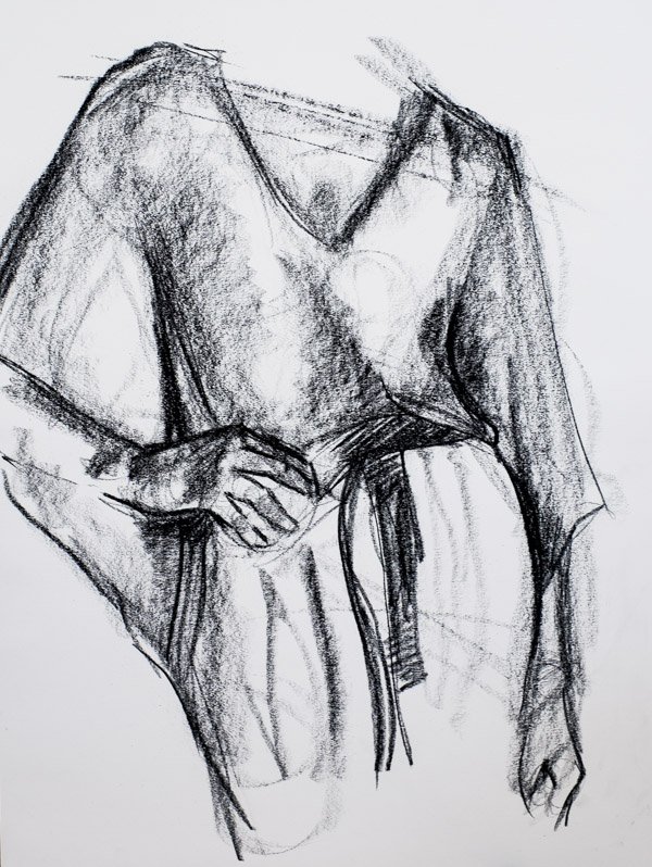 Charcoal Beginners Drawing Image