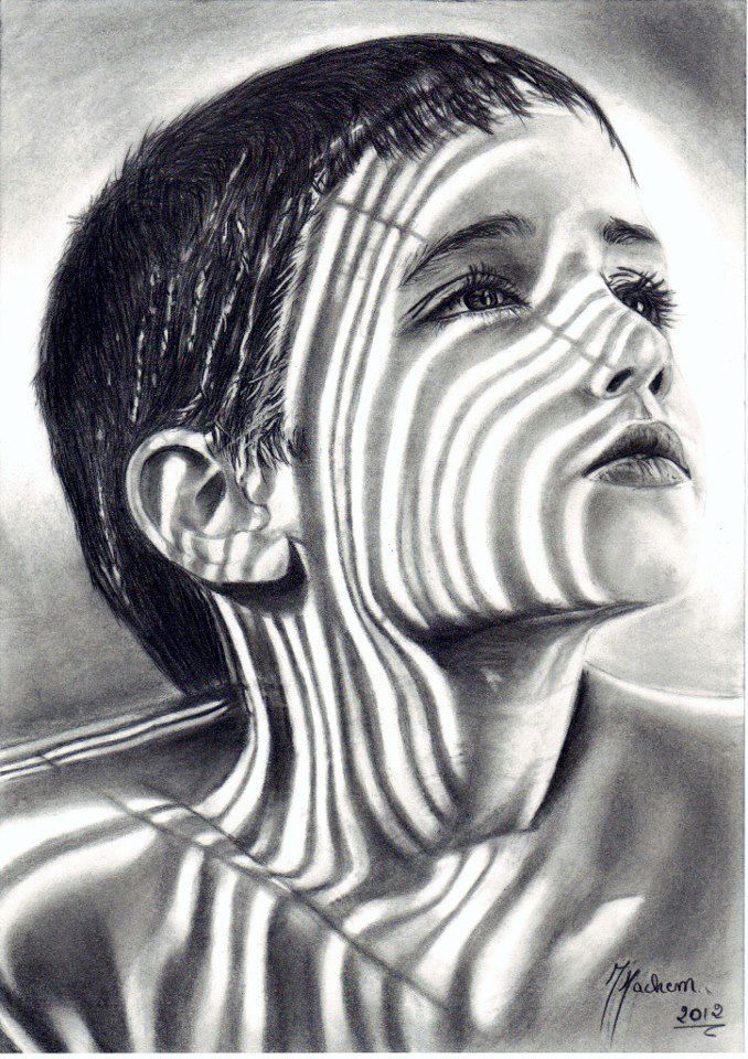 Charcoal Pencil Drawing Beautiful Art