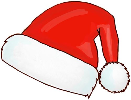 Christmas Hat Drawing Beautiful Image