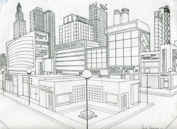City Drawing Picture