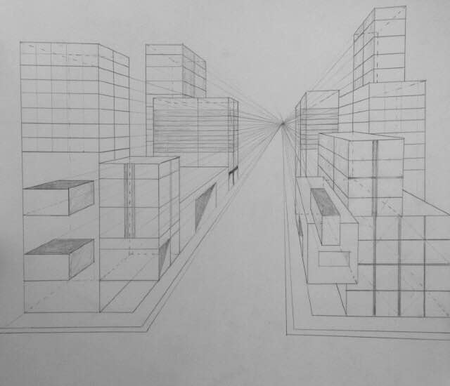 City Perspective Drawing Images