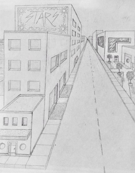 City Perspective Drawing Pictures