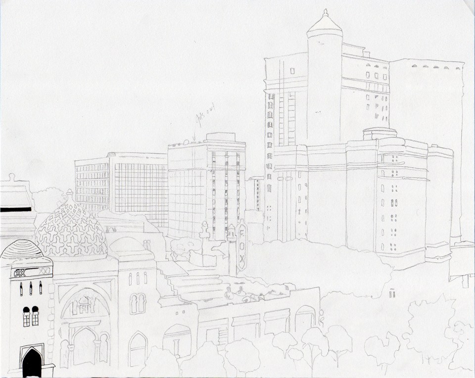 Cityscape Art Drawing