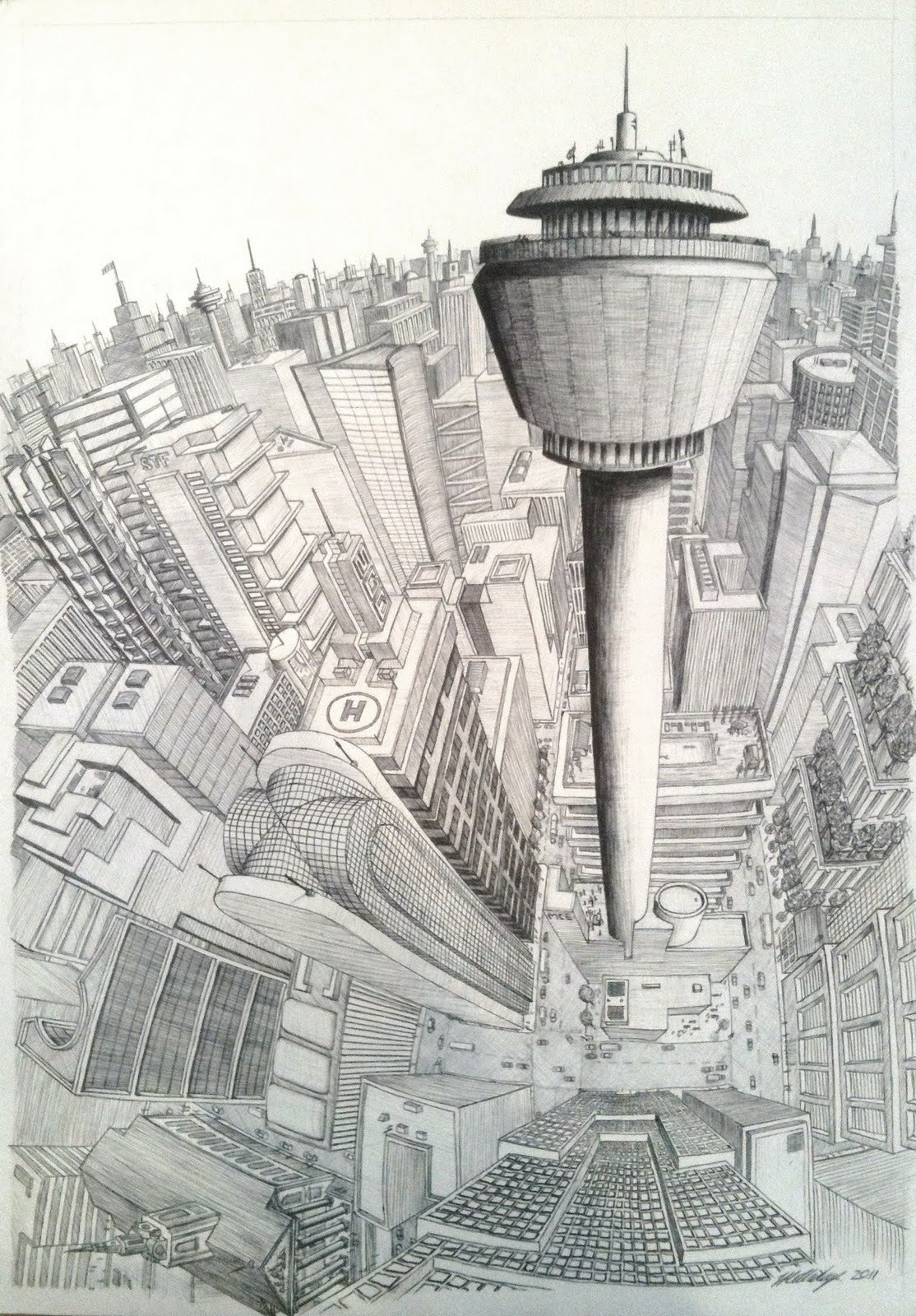 Cityscape Drawing Image