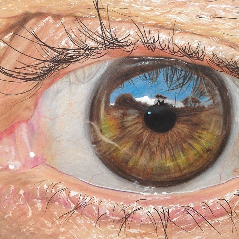 Color Eye Art Drawing