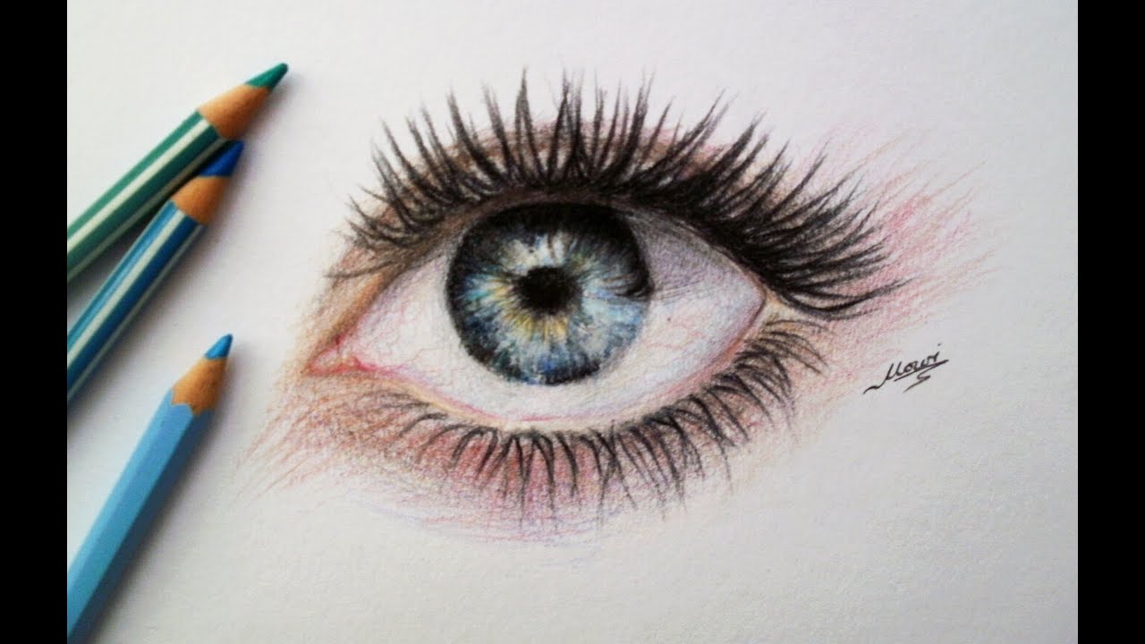 Color Eye Drawing Art