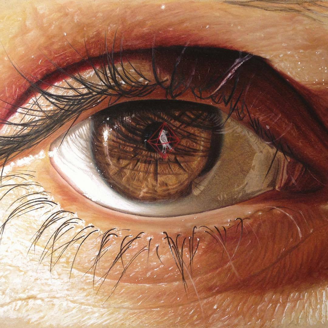 Color Eye Drawing Beautiful Art