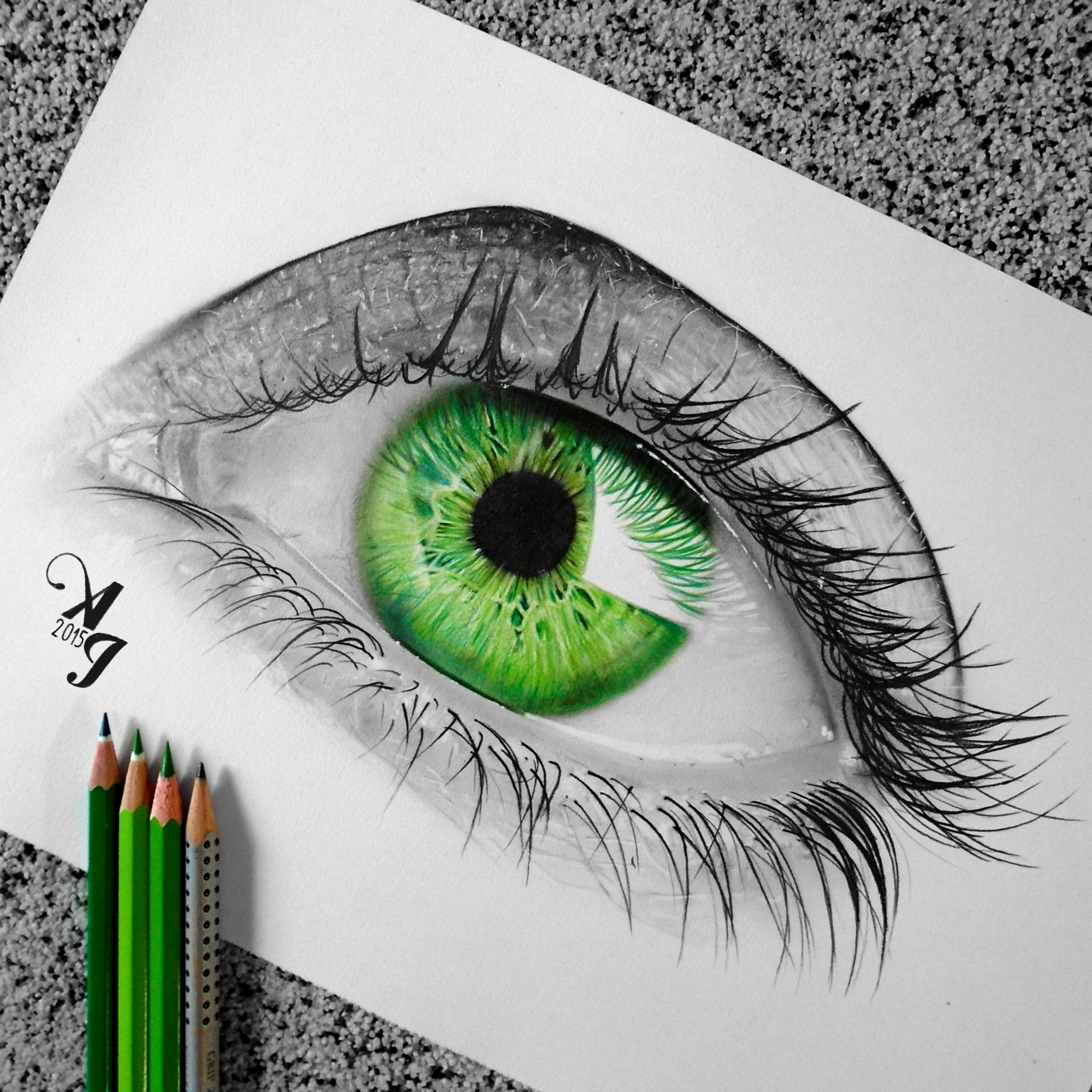 Color Eye Drawing Creative Art